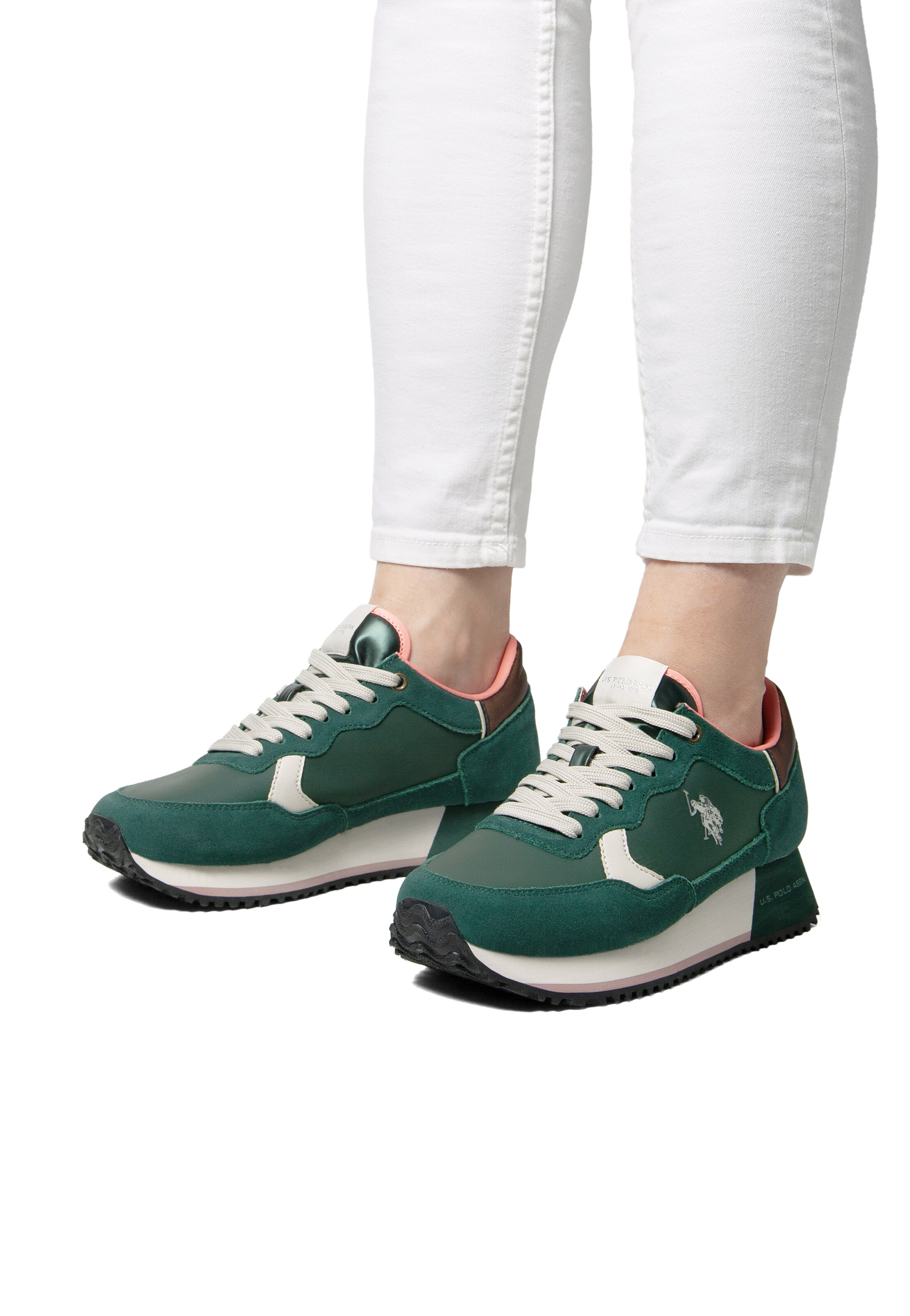 Sneaker bassa di U.S. POLO ASSN. in verde