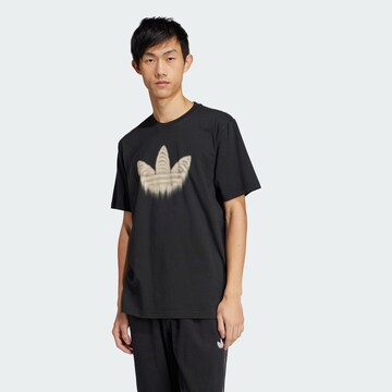 ADIDAS ORIGINALS Shirt 'Skeleton Trefoil' in Black: front