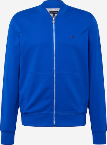 TOMMY HILFIGER - Sudadera con cremallera en azul: frente