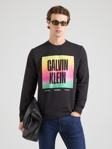 Calvin Klein Jeans Суичър 'PRIDE' в черно: отпред