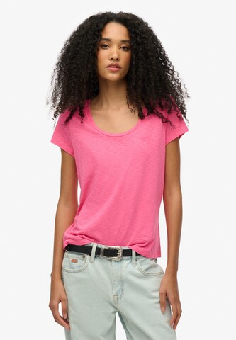 T-shirt Superdry en rose : devant