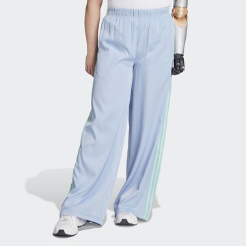 ADIDAS ORIGINALS Wide leg Broek in Blauw: voorkant