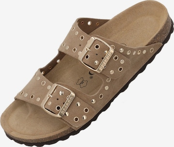 Palado Pantolette 'Korfu' in Beige: Vorderseite
