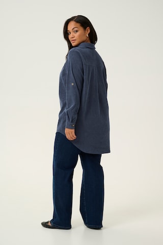 KAFFE CURVE Bluse 'Verana ' in Blau