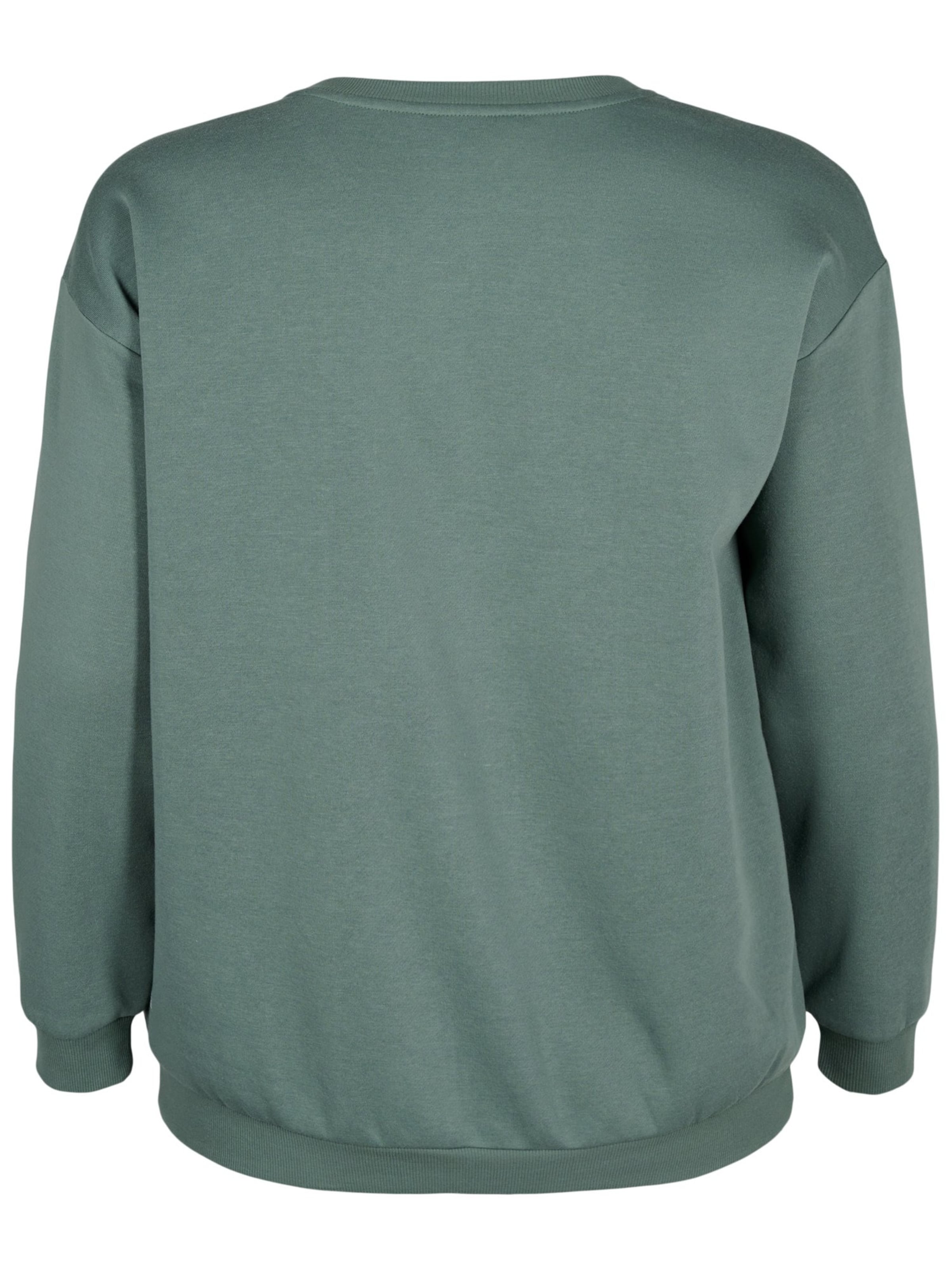 Sweat-shirt 'Cannie' Active by Zizzi en vert