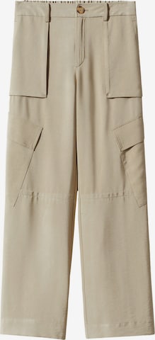 MANGO Regular Cargo Pants ' BROWNIE' in Grey: front