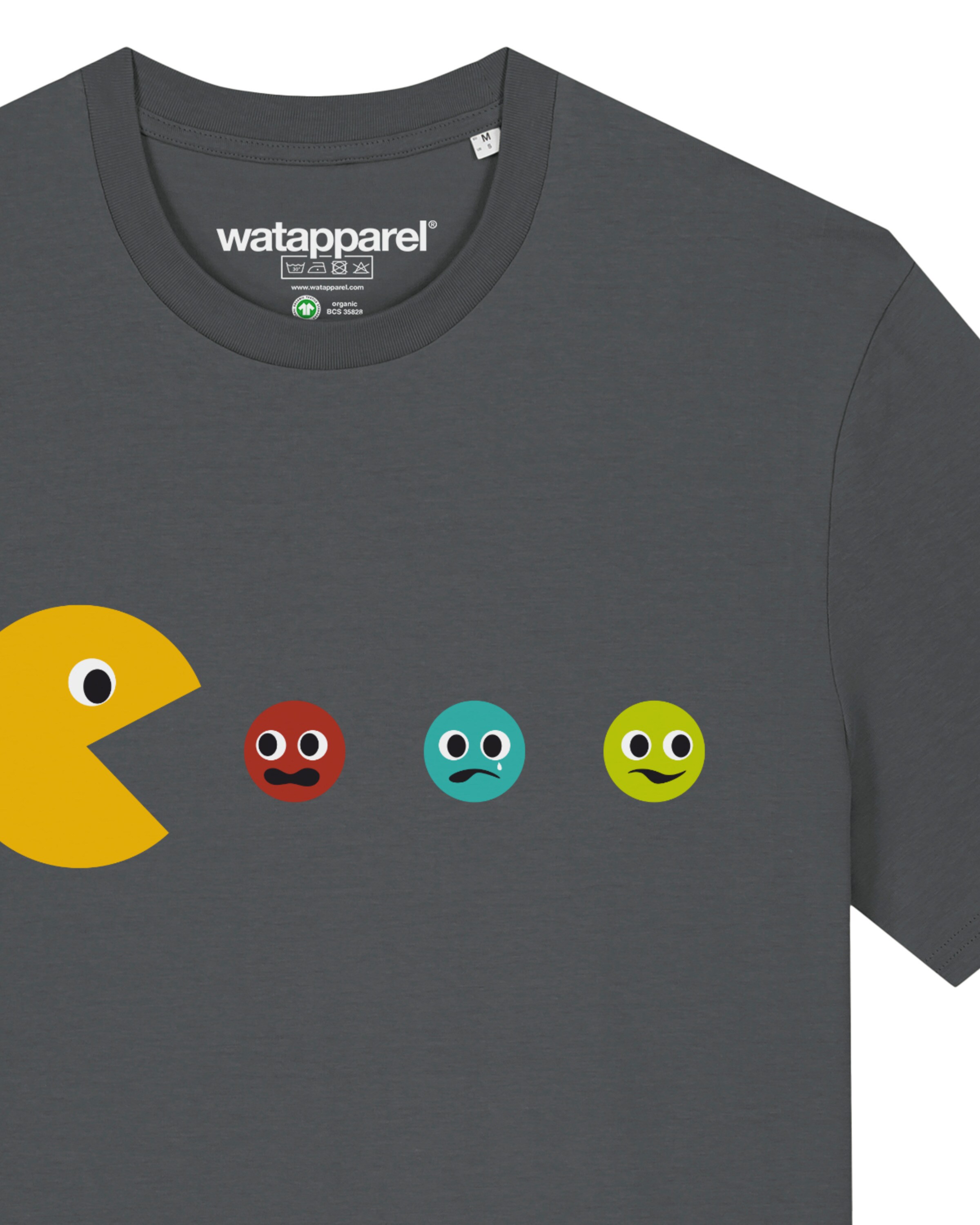 Watapparel Shirt ' Pacmännchen ' in Grijs