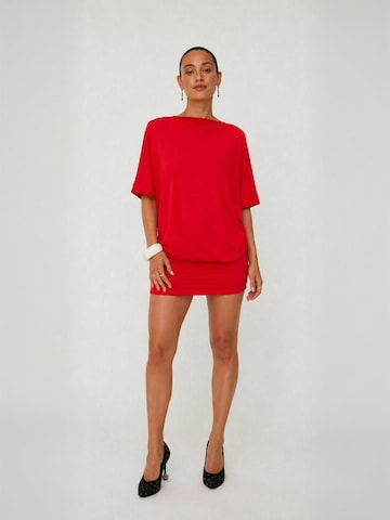 Crās - Vestido ' Blakecras ' en rojo: frente