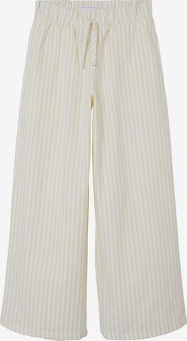 Wide Leg Pantalon NAME IT en jaune : devant