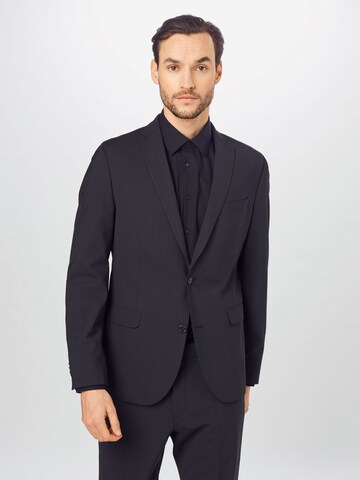 s.Oliver BLACK LABEL Slim fit Suit Jacket in Blue: front