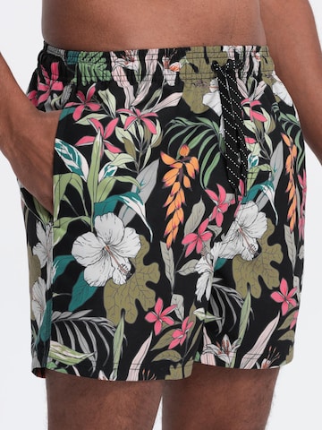 Regular Shorts de bain Ombre en noir