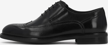 KazarCipele na vezanje - crna boja: prednji dio