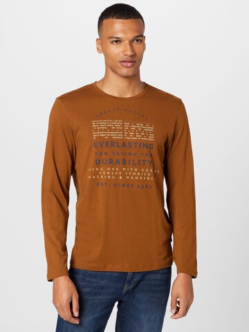 TOM TAILOR - Camiseta en marrón: frente