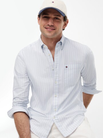 TOMMY HILFIGER Regular fit Overhemd in Blauw