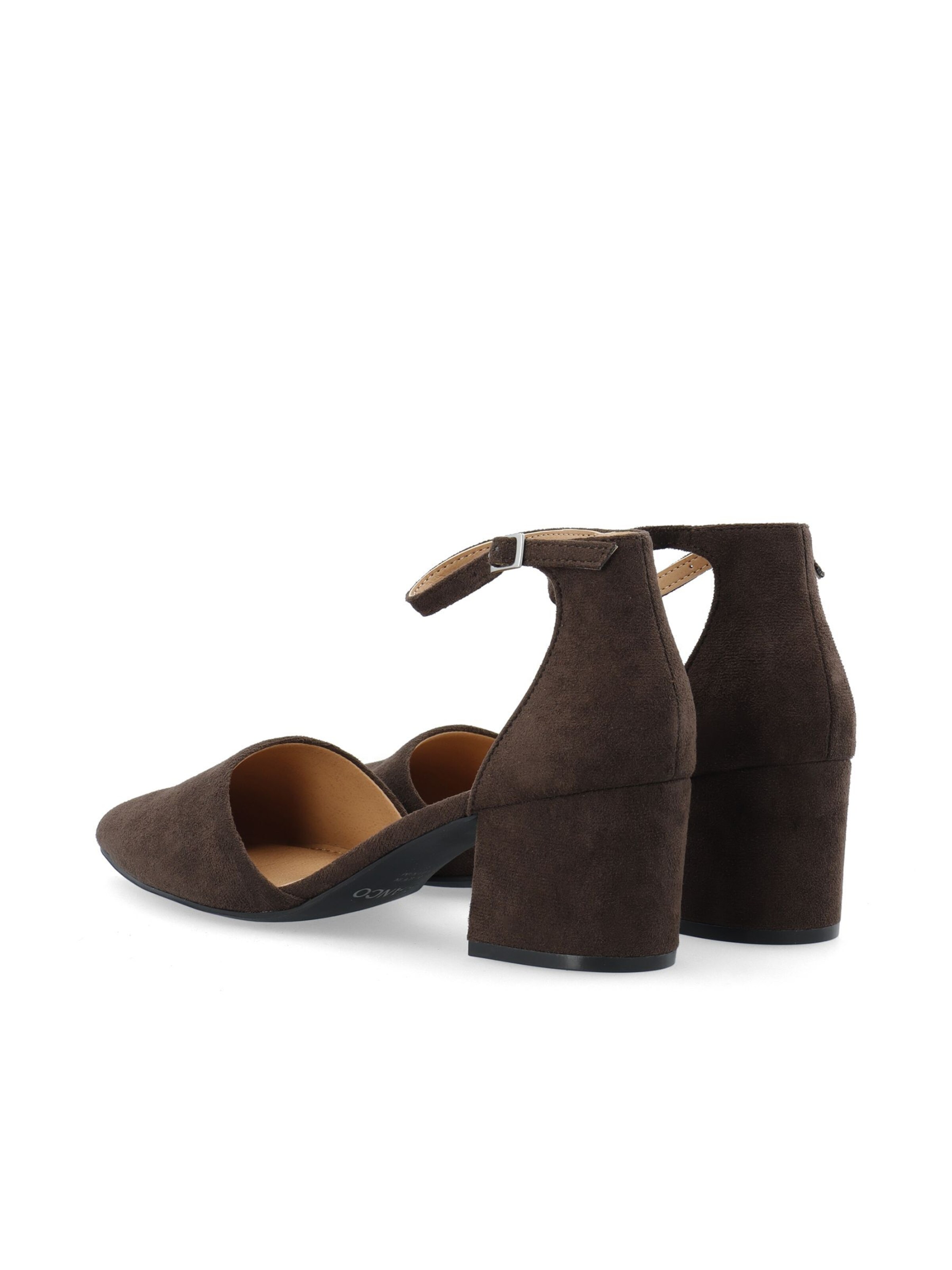 Bianco Pumps 'Divived D'orsay' in Bruin