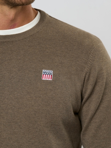 Pull-over ' Julian ' VINSON en marron