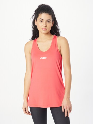 GUESS - Top deportivo en rosa: frente