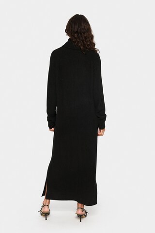 SAINT TROPEZ Strickkleid 'Garbie' in Schwarz