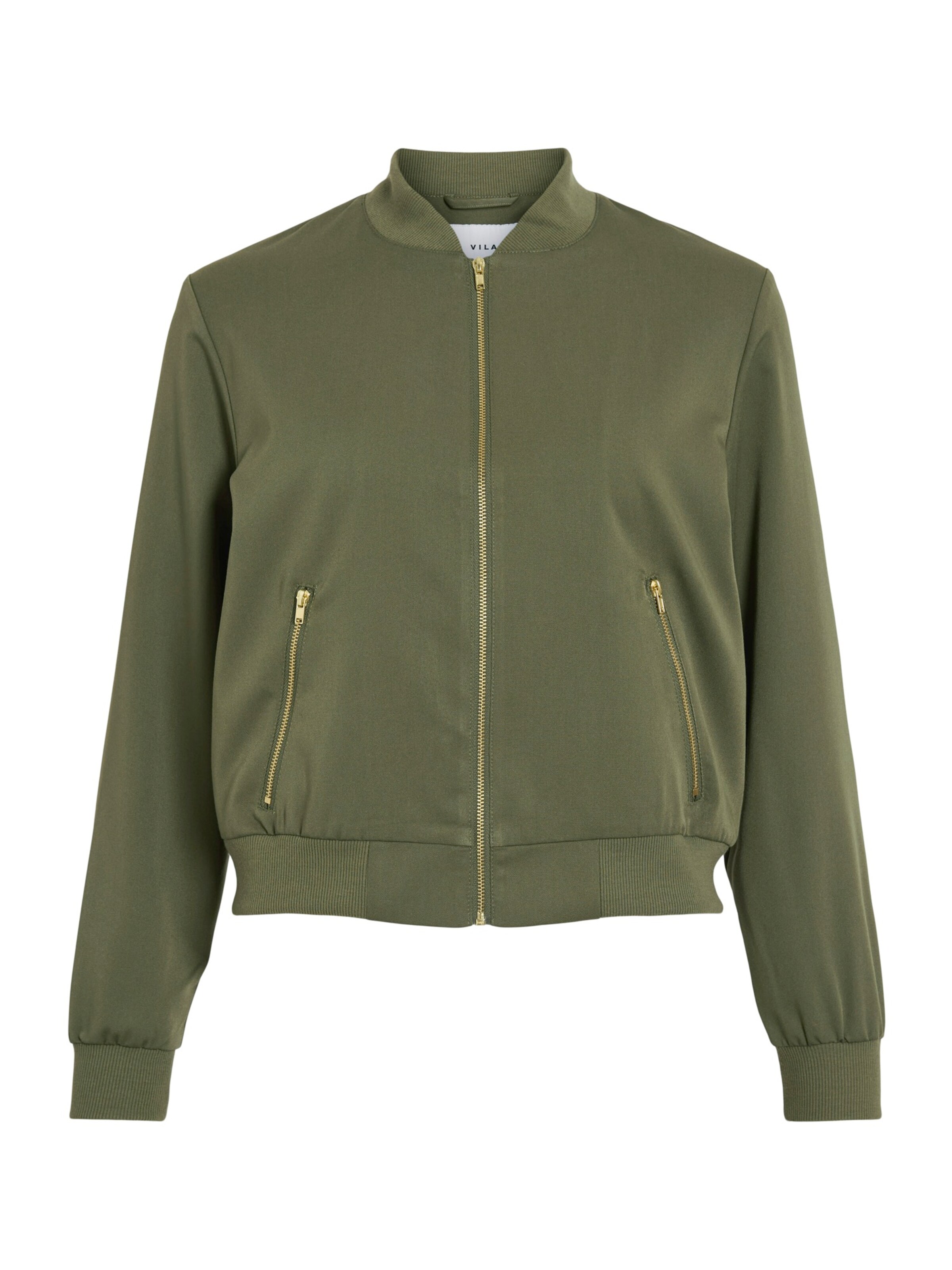 Vila Petite Φθινοπωρινό και ανοιξιάτικο μπουφάν 'VIBubble' σε πράσινο: μπροστά