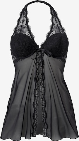 LASCANA Negligee in Black: front