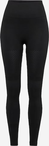 CasallSkinny Sportske hlače - crna boja: prednji dio