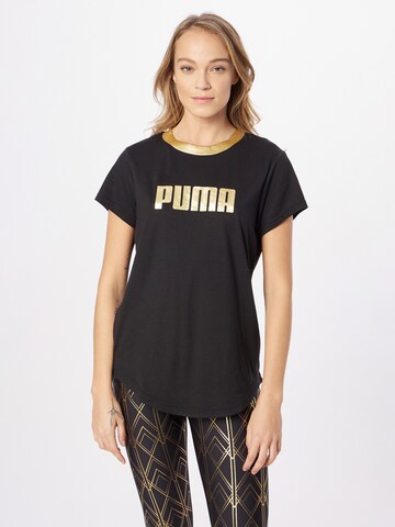 PUMA Funktionsbluse i sort: forside