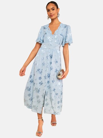 love & roses Dress in Blue: front