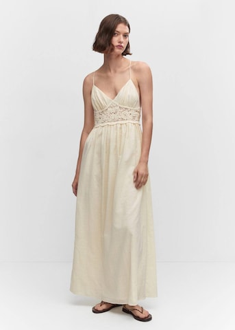 Robe 'Sicilia' MANGO en beige : devant