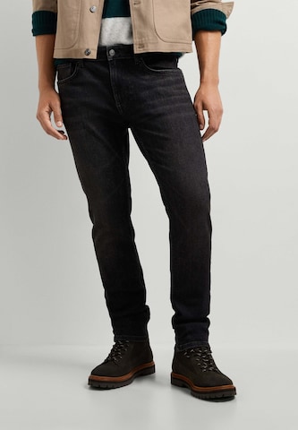Tapered Jeans ' STANLEY ' di Pepe Jeans in nero: frontale
