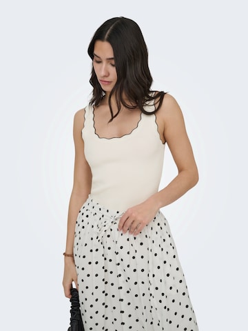 JDY Knitted top 'JDYNANNA' in White: front