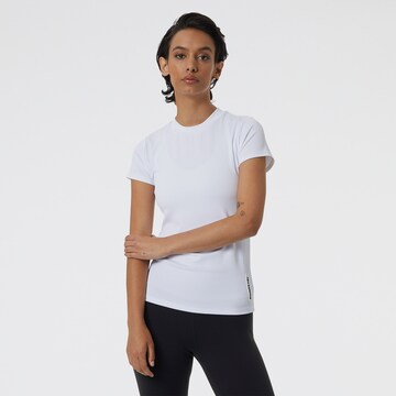 new balance T-Shirts 'Perfect Rib Tee' in Weiß: predná strana