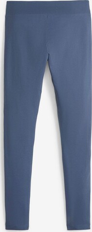 PUMA Skinny Športne hlače 'ESS+ MINIMAL GOLD' | modra barva