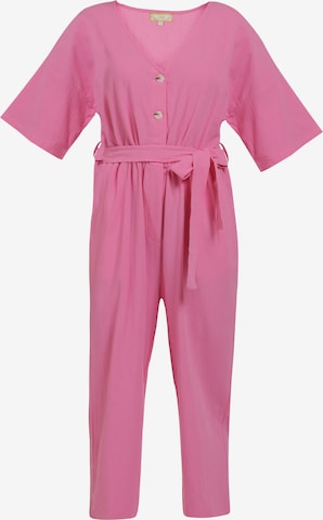 MYMO Jumpsuit in Roze: voorkant
