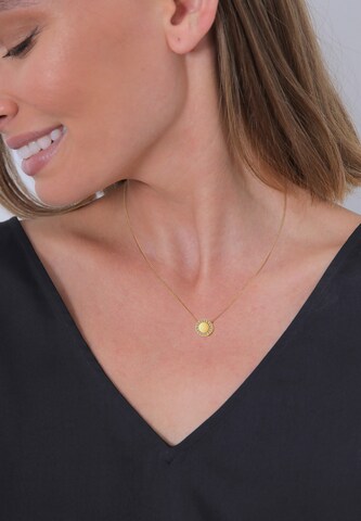 Elli DIAMONDS Ketting 'Kreis' in Goud: voorkant