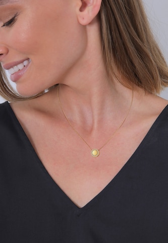 Elli DIAMONDS Necklace 'Kreis' in Gold: front