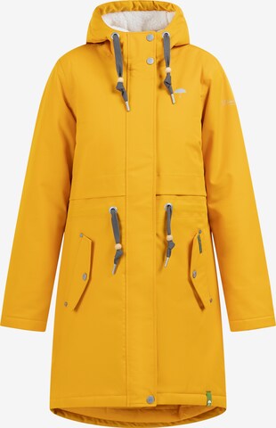 Schmuddelwedda - Parka de inverno em amarelo: frente