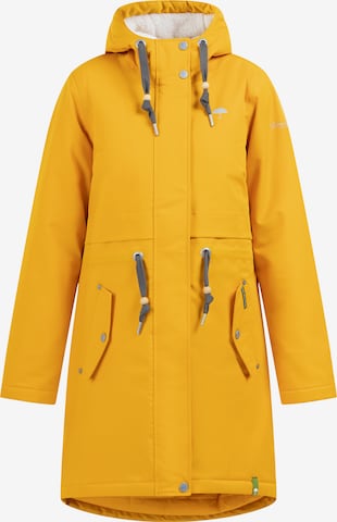 Schmuddelwedda Winter parka in Yellow: front