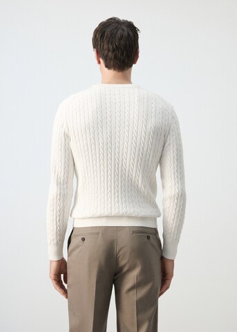 MANGO MAN Sweater 'Muguet' in White