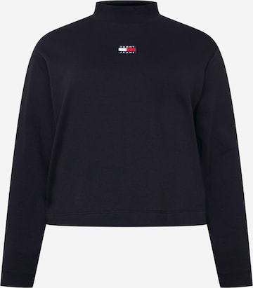 Tommy Jeans CurveSweater majica - crna boja: prednji dio