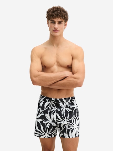 Marc O'Polo Badehose ' Woven ' in Schwarz: Vorderseite
