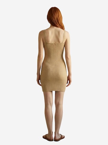 My fashion Knit dress in Beige