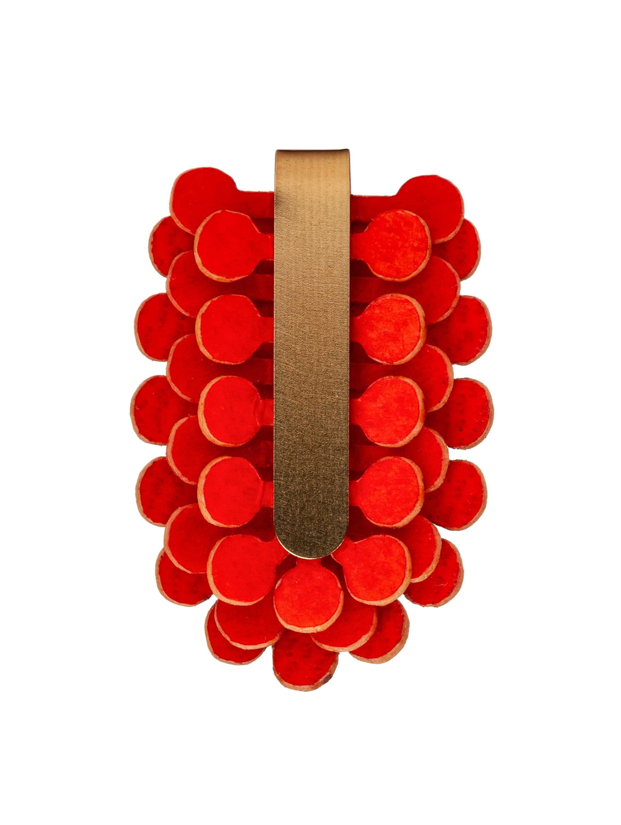 Gretchen Earrings in Red: front