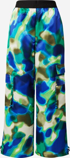 Laisvo stiliaus kelnės 'HALI' iš The Jogg Concept, spalva – smėlio spalva / mėlyna / rusvai žalia / kivių spalva, Prekių apžvalga