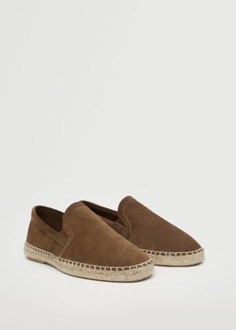 MANGO MAN Espadrilles 'Yute' in Brown