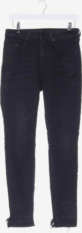 R13 Jeans in 28 in Black: front