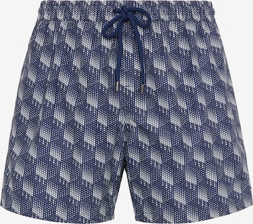 Shorts de bain 'Polka' Boggi Milano en bleu : devant