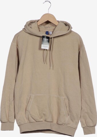 H&M Sweatshirt & Zip-Up Hoodie in S in Beige: front