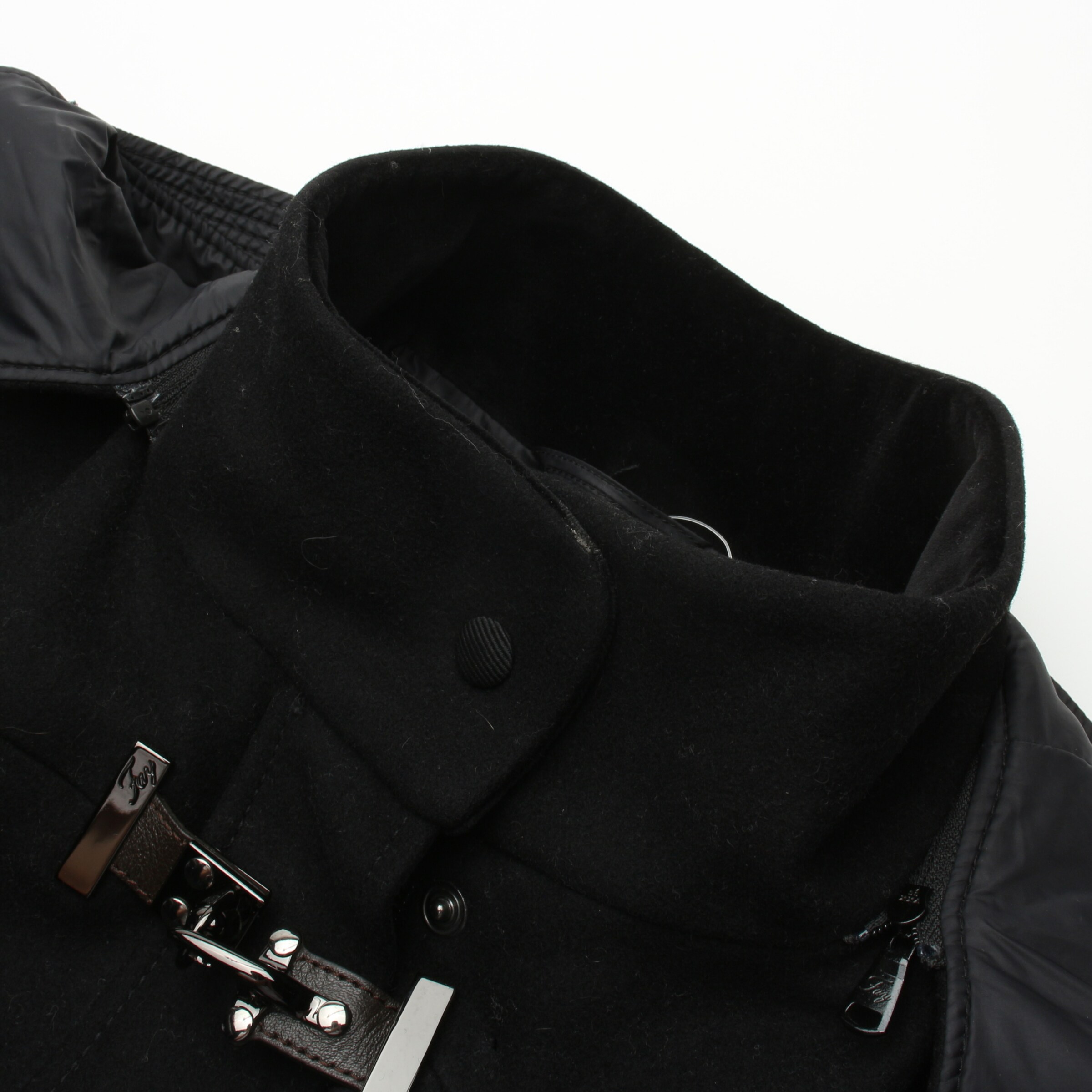 Fay Jacket & Coat in S in Black