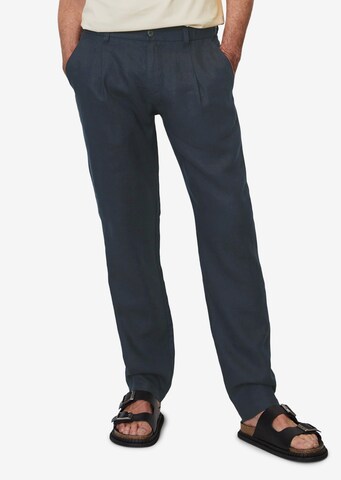 Regular Pantalon à pince Marc O'Polo en bleu : devant