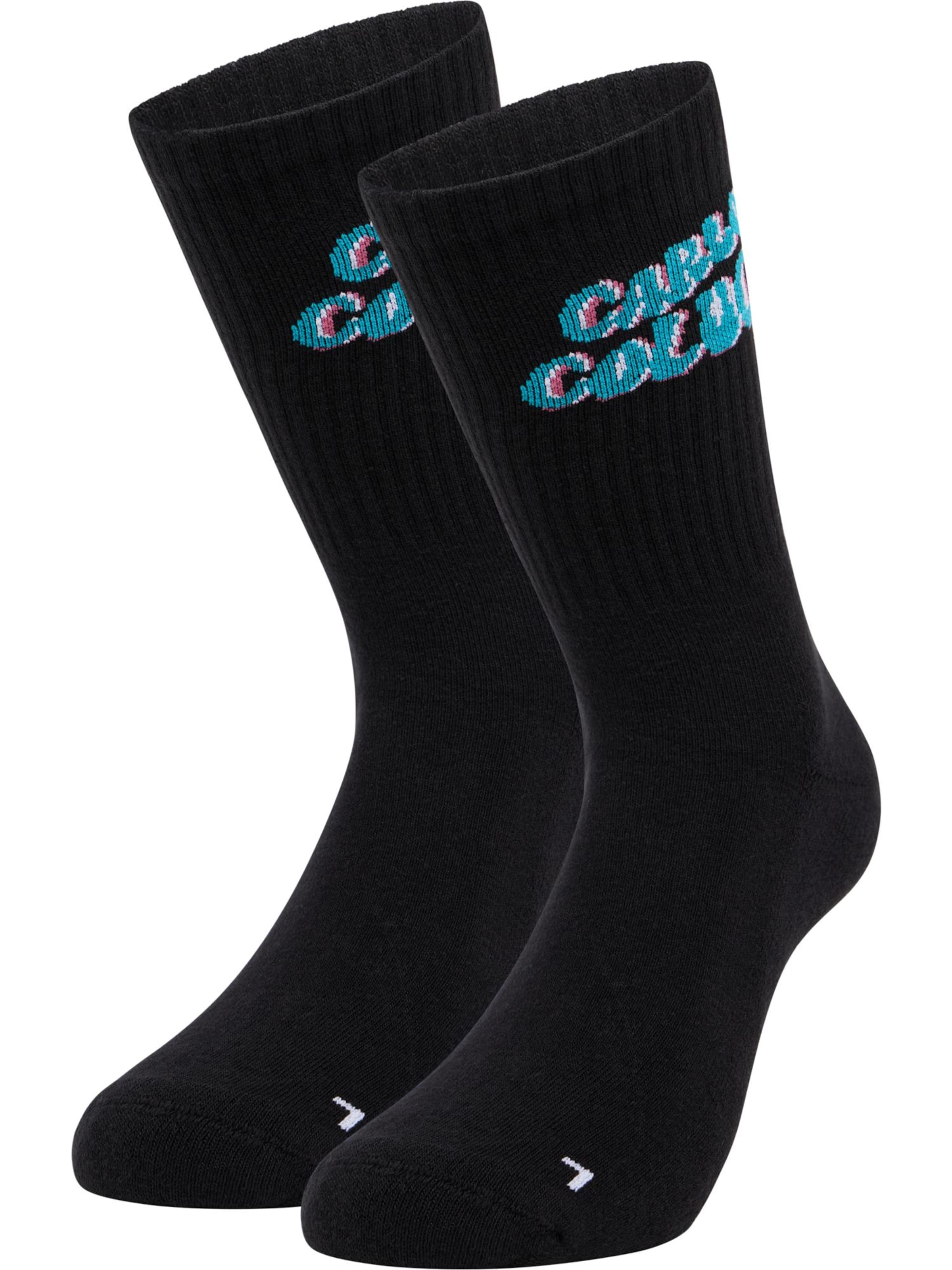 Chaussettes de sport ' Diaz ' Carlo Colucci en noir : devant